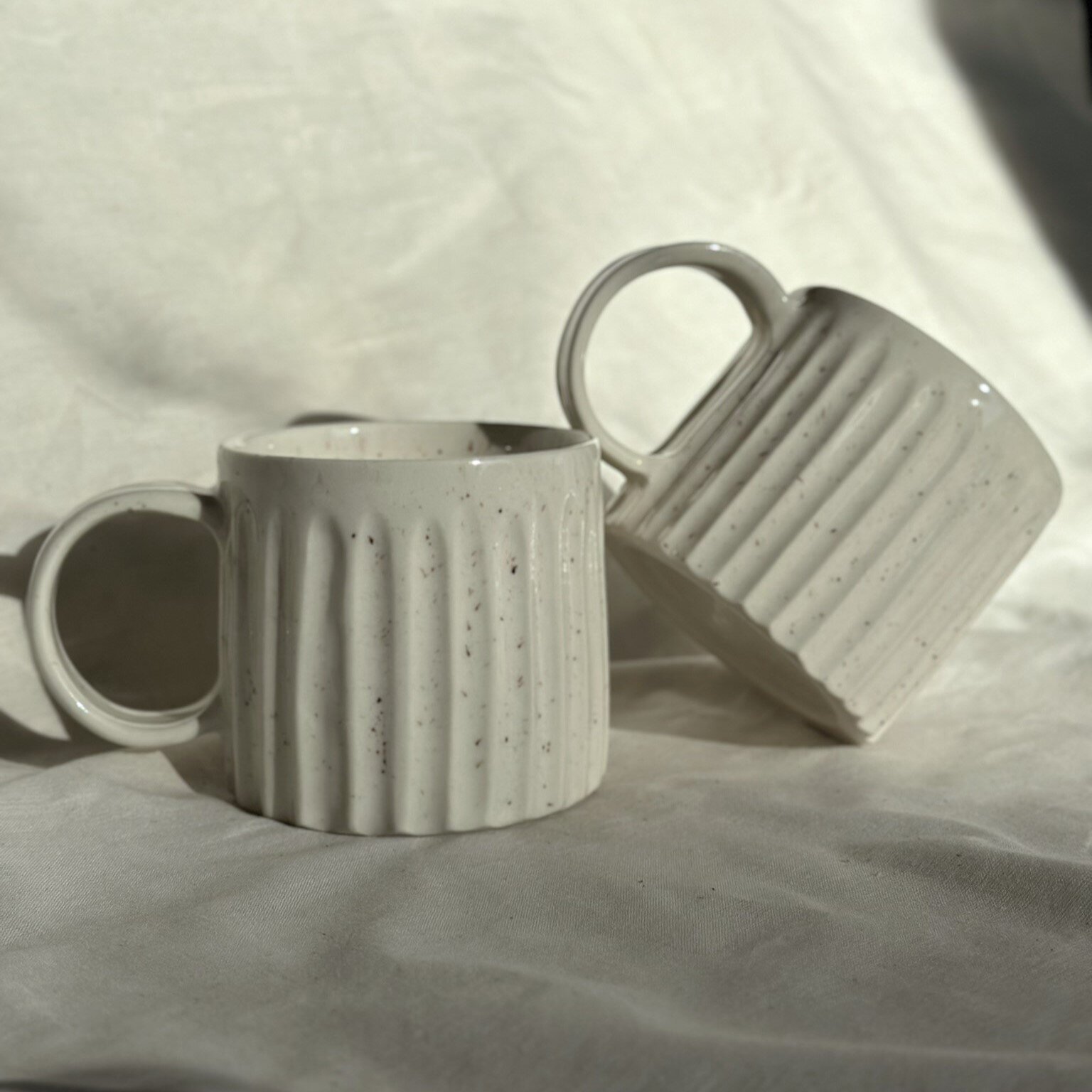 fluted mugs