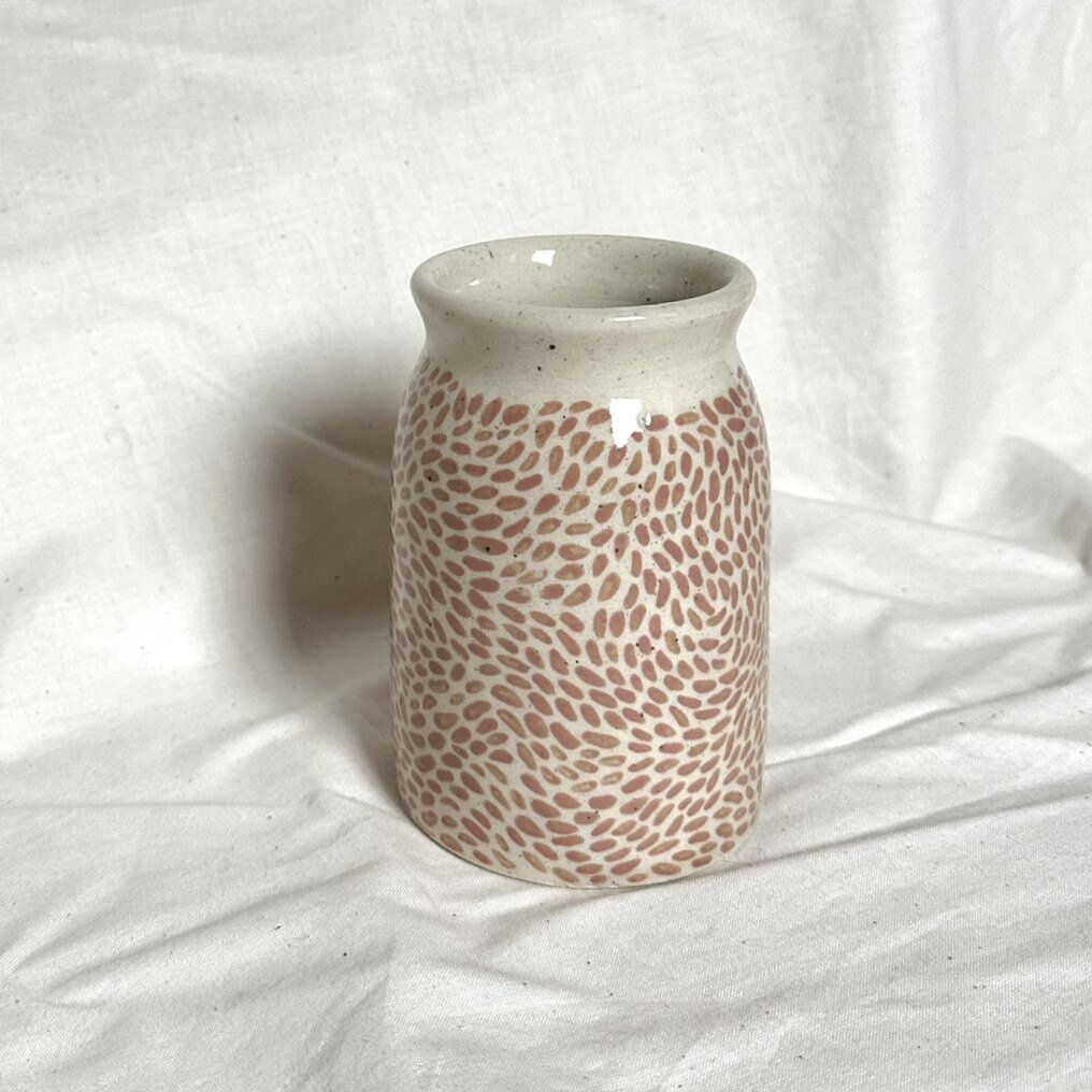 peach bud vase